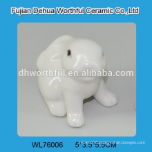 Excellent ceramic animal decoration,white ceramic rabbit statue